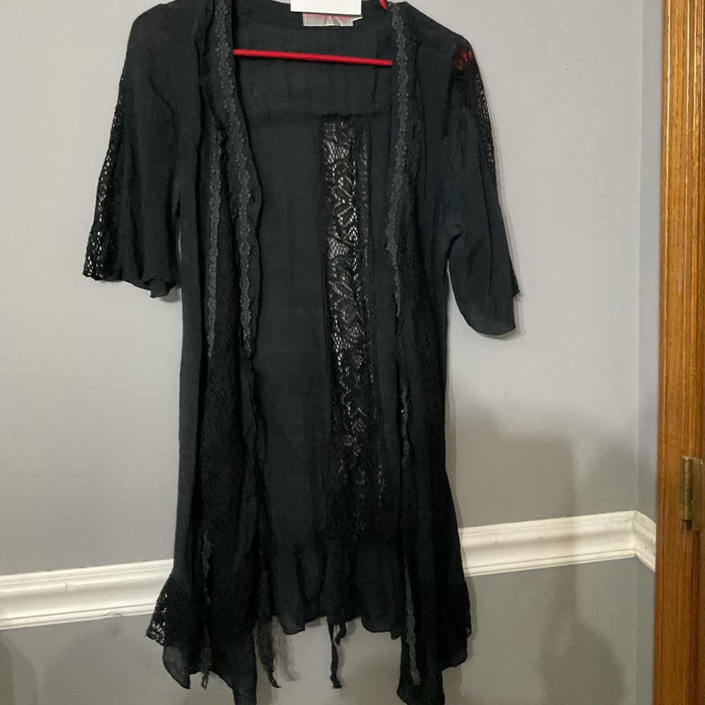 Women’s Black Lace Kimono